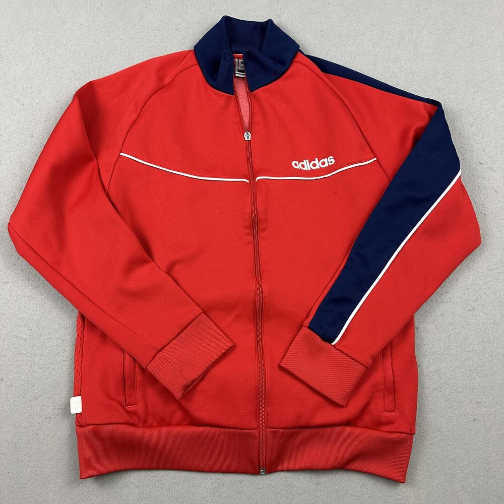 Adidas Jacket Men M Red Navy Soccer FIFA World Cup Germany 2006 Full Zip Track